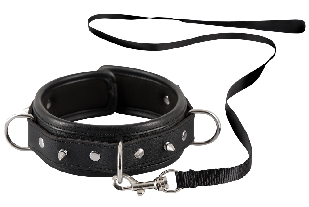 Halsfessel „Neck Shackle“, mit abnehmbarer Leine Fetisch online kaufen