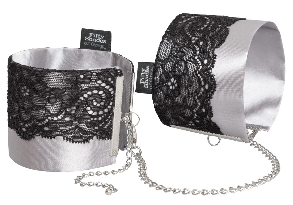 Handfessel „Play Nice Satin & Lace Wrist Cuffs“, verstellbar Fetisch online kaufen
