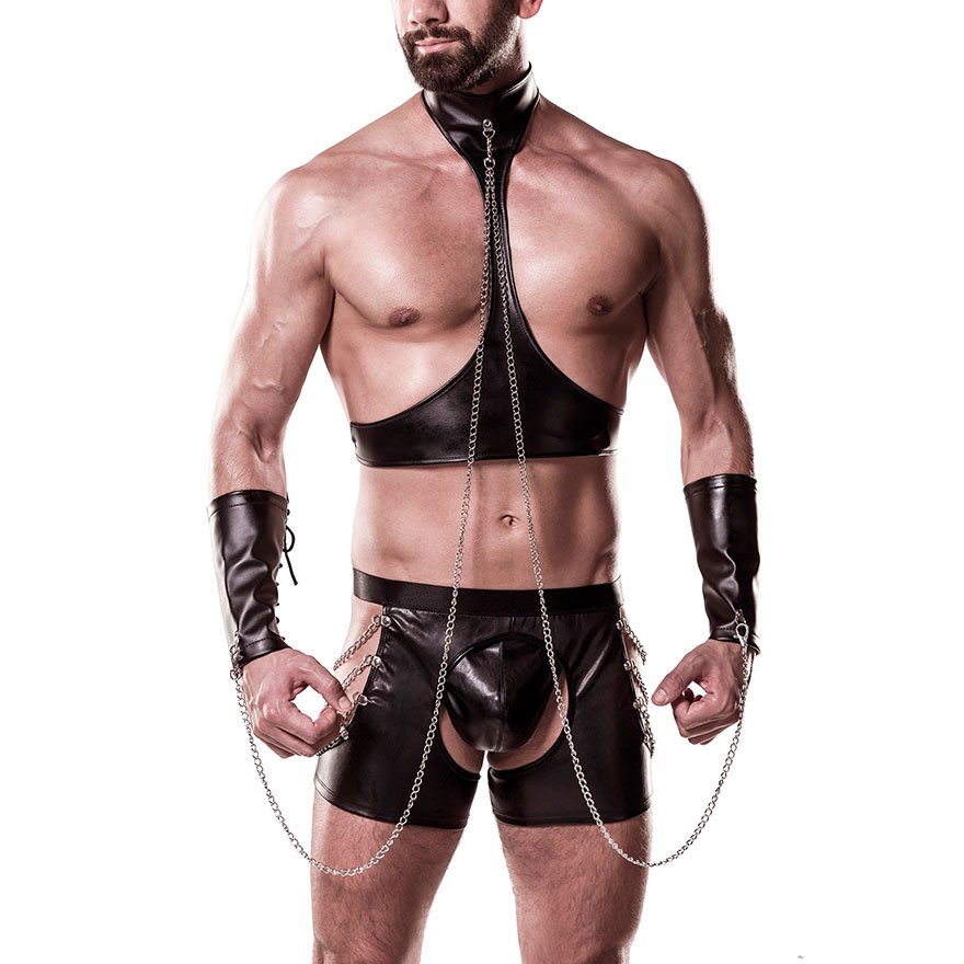 Harness Set im Wetlook, 4-teilig BDSM online kaufen