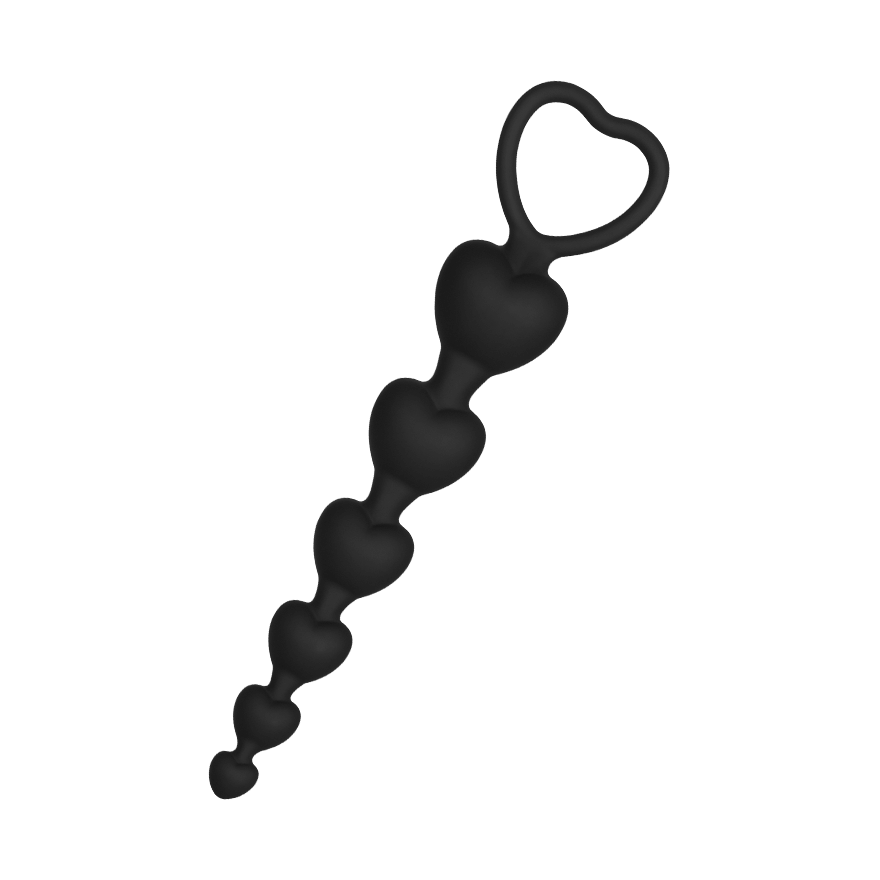 Herz-Analkette aus Silikon, 18,5cm Sonstige Erotikartikel online kaufen
