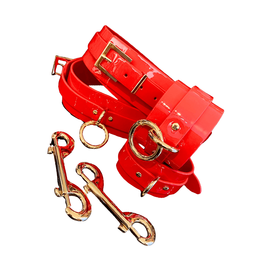 High Gloss Bondage Wrist & Thigh Cuffs BDSM online kaufen
