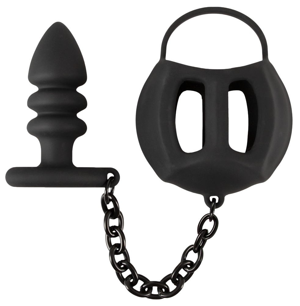 Hodenkäfig „Ball cage with butt plug“ mit Analplug Sex-Spielzeuge online kaufen Hodenkäfig „Ball cage with butt plug“ mit Analplug Sex-Spielzeuge online kaufen