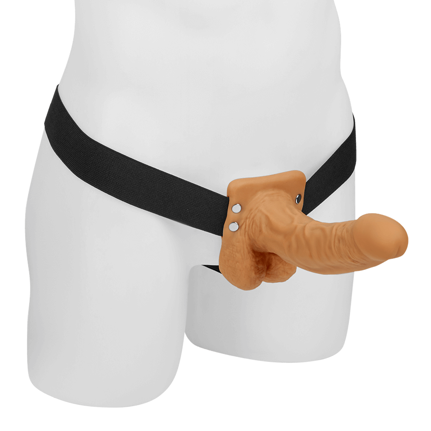 Hollow Strap-On with Balls, 21 cm Sex-Spielzeuge online kaufen