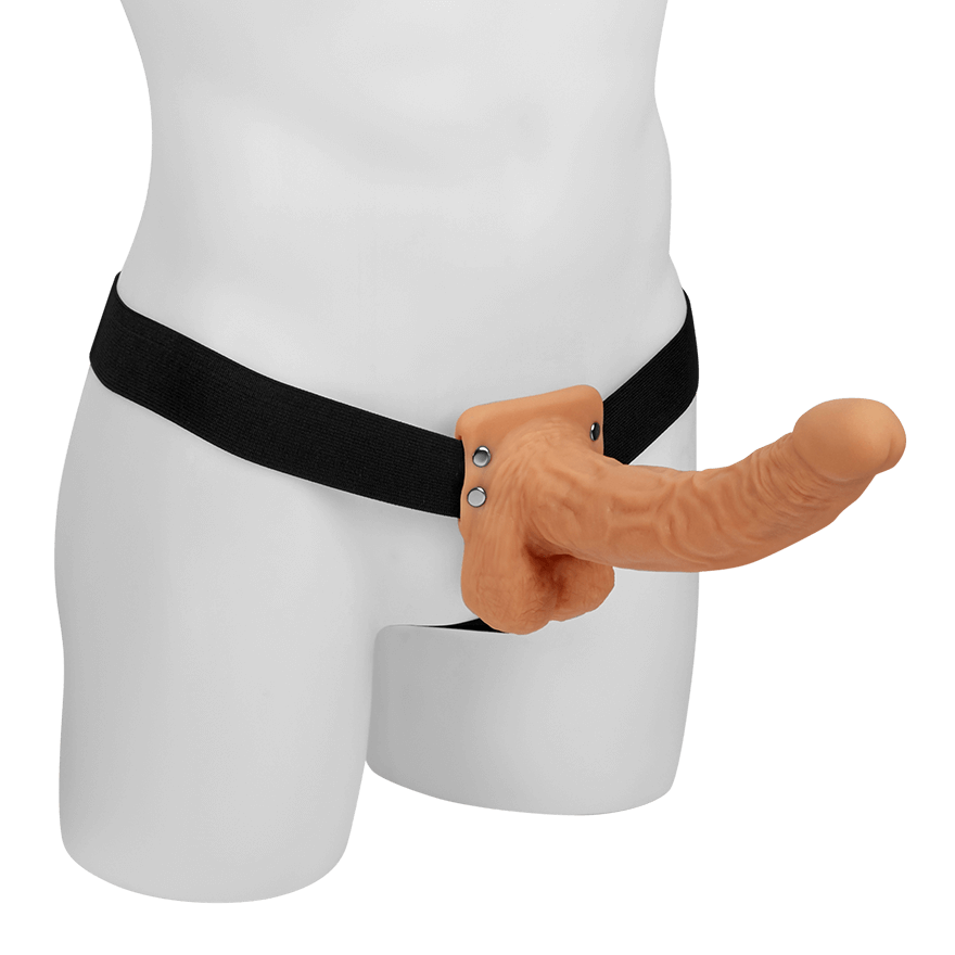 Hollow Strap-On with Balls, 25 cm Sex-Spielzeuge online kaufen