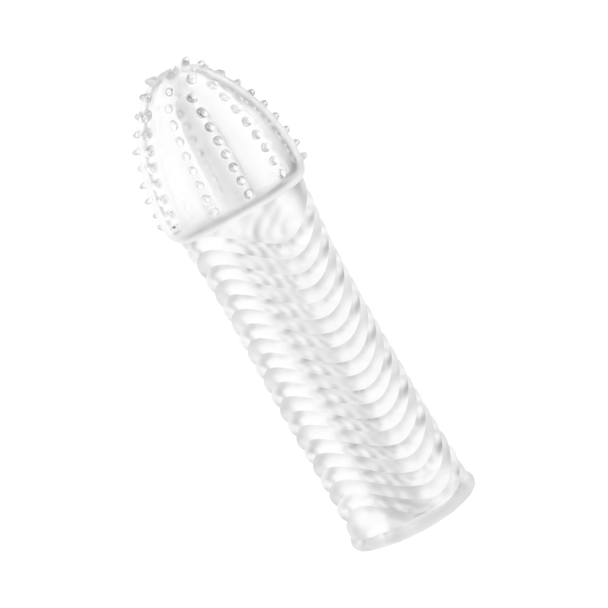 Hülle mit Noppen und Rippen, 15cm Sonstige Erotikartikel online kaufen