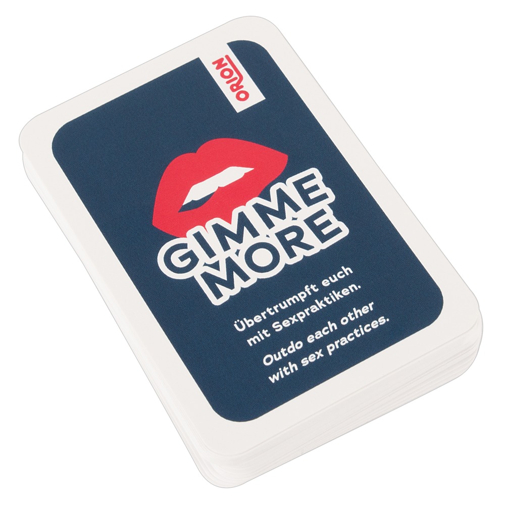 Kartenspiel „Gimme More“ mit Sex-Praktiken Sonstige Erotikartikel online kaufen Kartenspiel „Gimme More“ mit Sex-Praktiken Sonstige Erotikartikel online kaufen