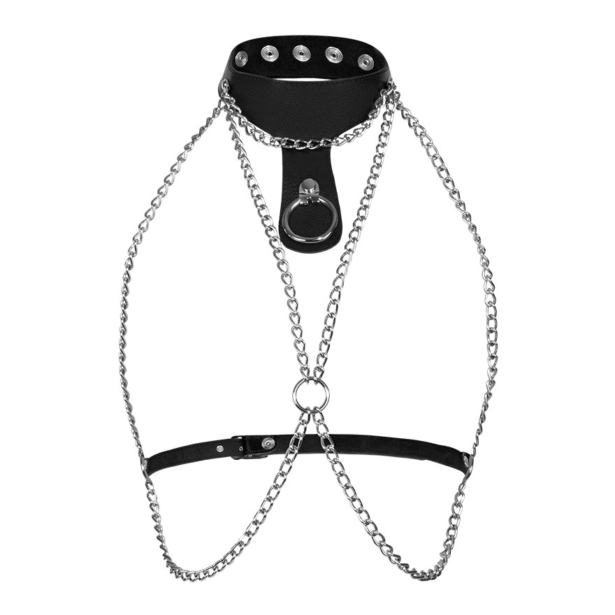 Ketten-Geschirr mit Halsband Dessous online kaufen Ketten-Geschirr mit Halsband Dessous online kaufen