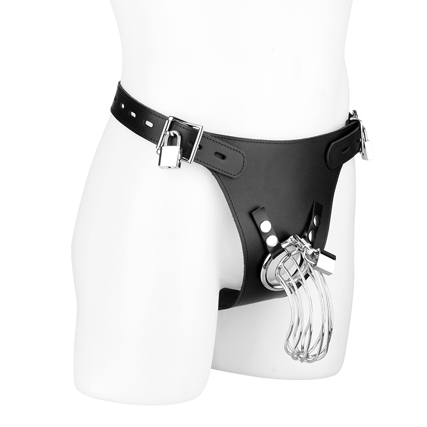 Keuschheitsslip mit Schloss und Käfig Dessous online kaufen