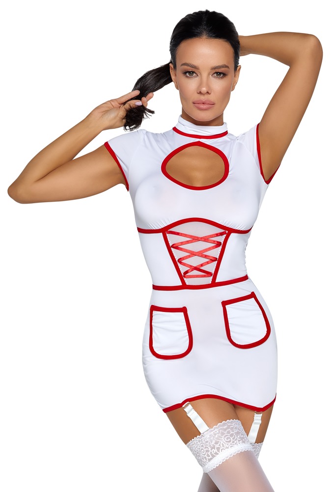 Kleid mit Strapsen im Krankenschwester-Look Dessous online kaufen Kleid mit Strapsen im Krankenschwester-Look Dessous online kaufen