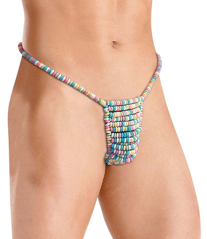 Knabberwäsche „Candy Posing Pouch“ Herrenstring aus Zuckerperlen Dessous online kaufen
