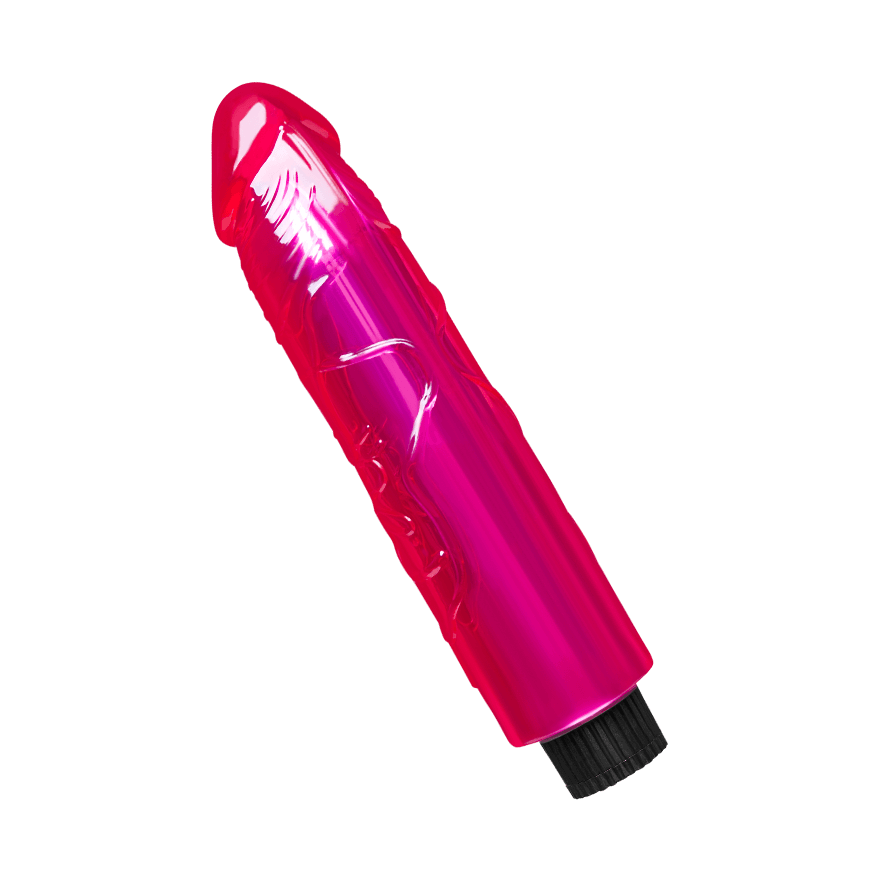 Knalliger Naturvibrator mit Aderung, 19cm Vibrator online kaufen