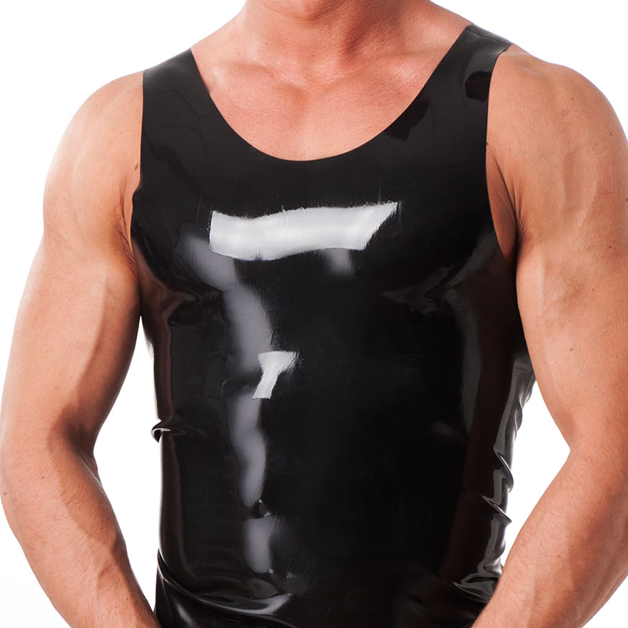 Körpernahes Wet Look-Shirt Dessous online kaufen