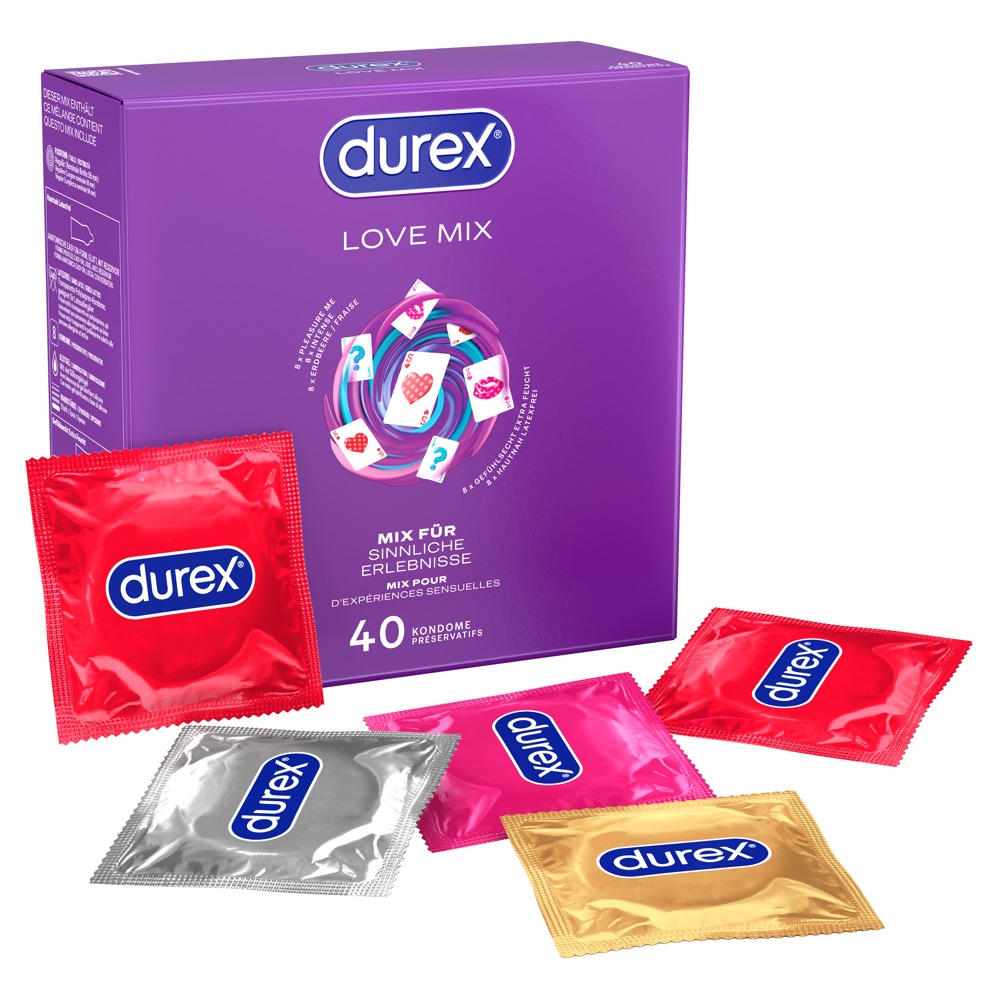 Kondom-Set „Love Mix“ mit 5 spannenden Sorten Drogerie online kaufen Kondom-Set „Love Mix“ mit 5 spannenden Sorten Drogerie online kaufen