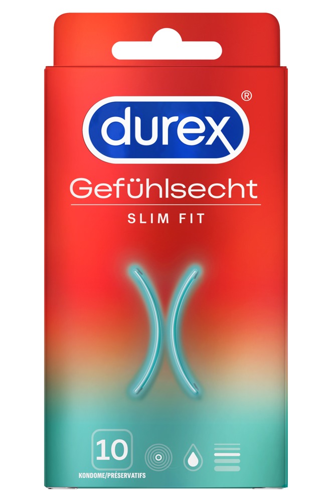 Kondome „Gefühlsecht Slim Fit“, transparent, fester Sitz Drogerie online kaufen