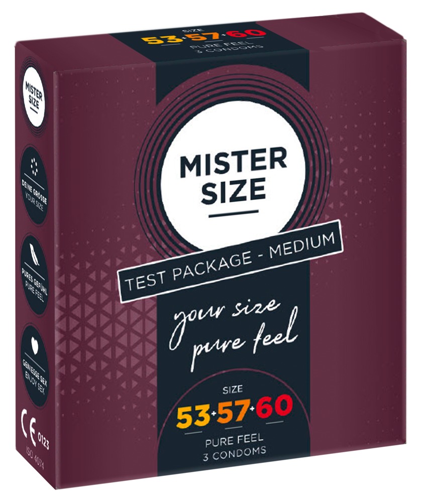 Kondome „Test Package Medium“ inkl. Penis-Maßband Drogerie online kaufen