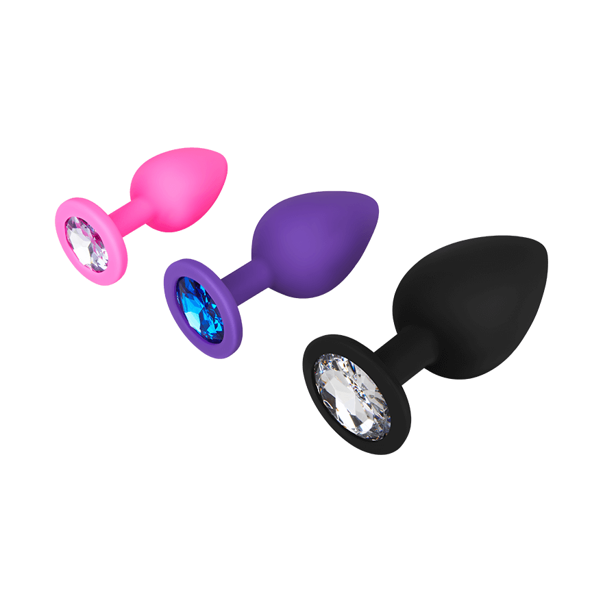 Konische Analplugs aus Silikon, 3 Größen Sex-Spielzeuge online kaufen