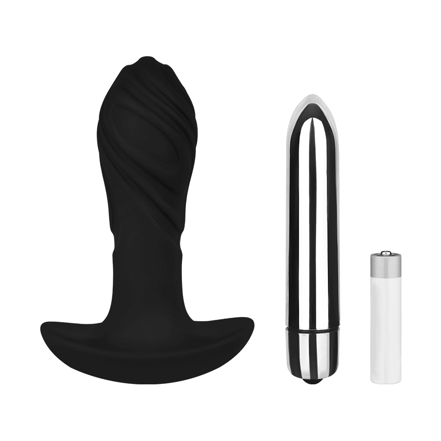 Konischer Silikon-Analplug, 10,1 cm Vibrator online kaufen