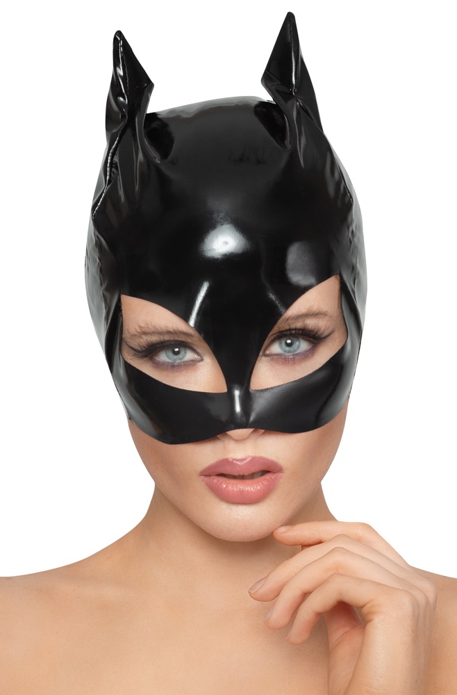 Kopfmaske aus Lack im Cat-Look Dessous online kaufen
