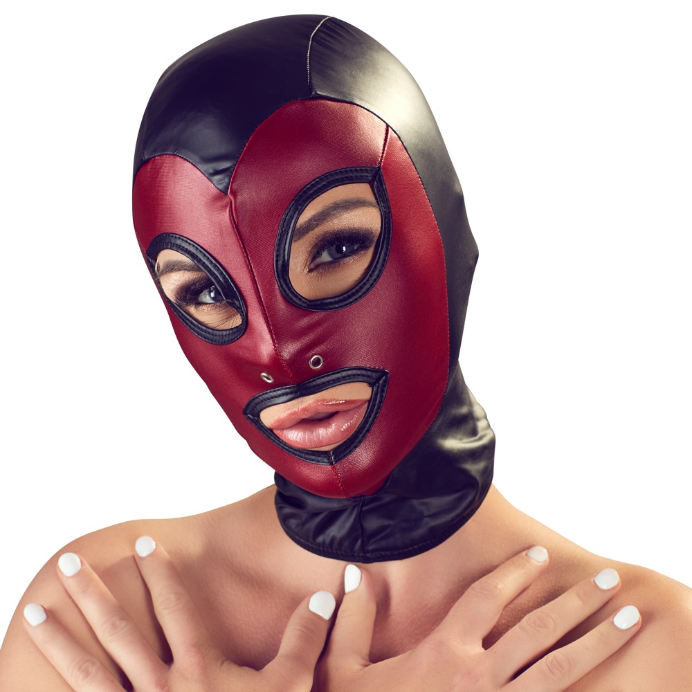 Kopfmaske im elastischen, 2-farbigen Mattlook Dessous online kaufen