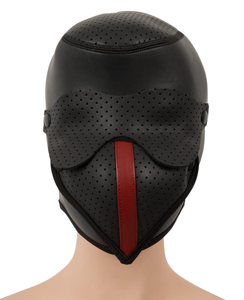 Kopfmaske mit abknöpfbarer Mund- und Augenklappe Fetisch online kaufen