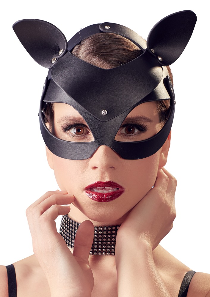 Kopfmaske mit Katzenohren Fetisch online kaufen