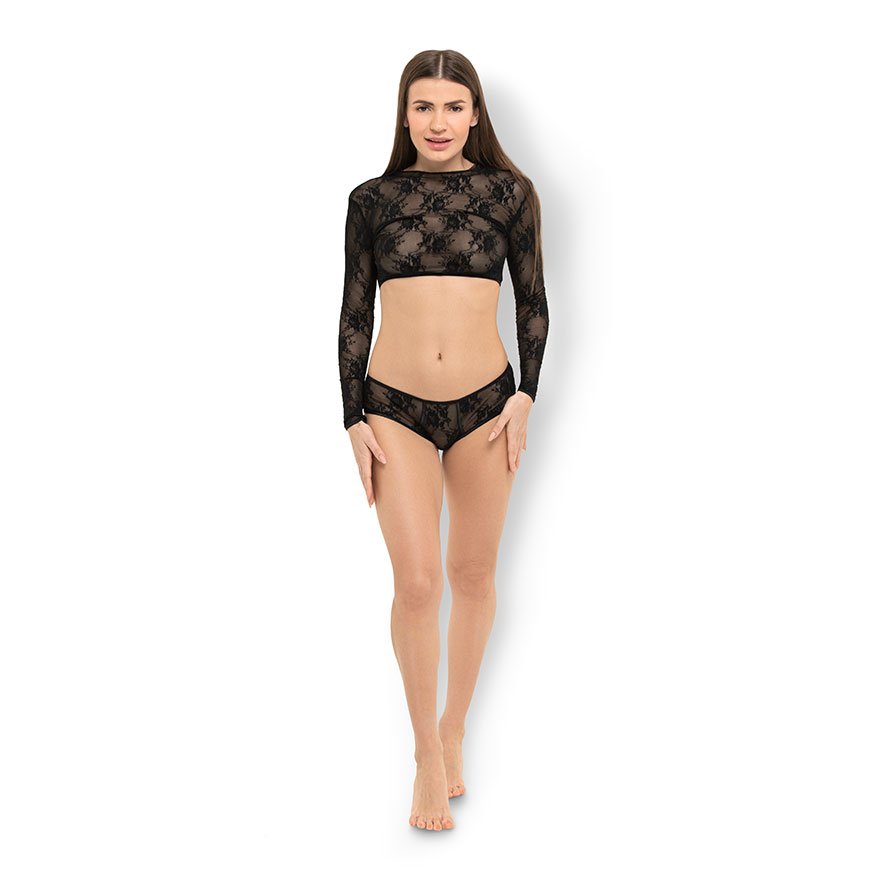 Kurzes Top aus Spitze Dessous online kaufen