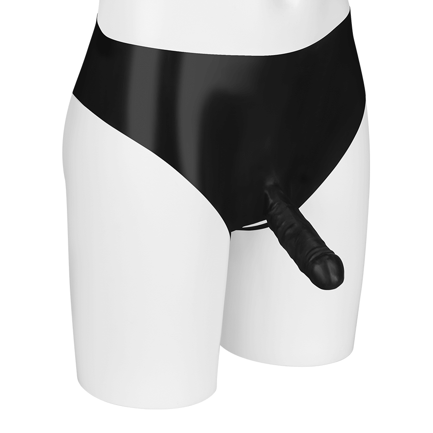 Latex-Slip mit Sleeve und Hodenöffnung Dessous online kaufen