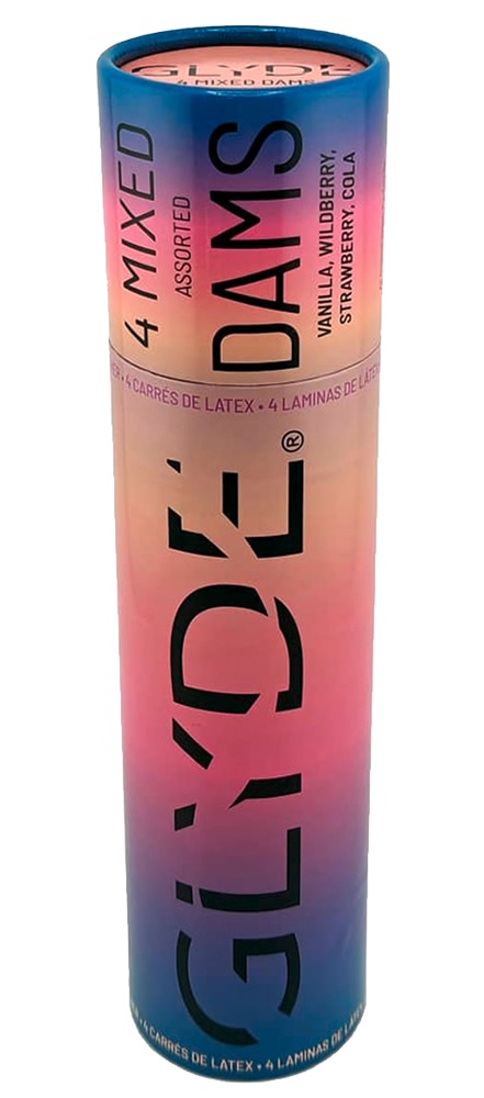 Lecktücher „GLYDE Dams Mix“, 4 Stück Drogerie online kaufen
