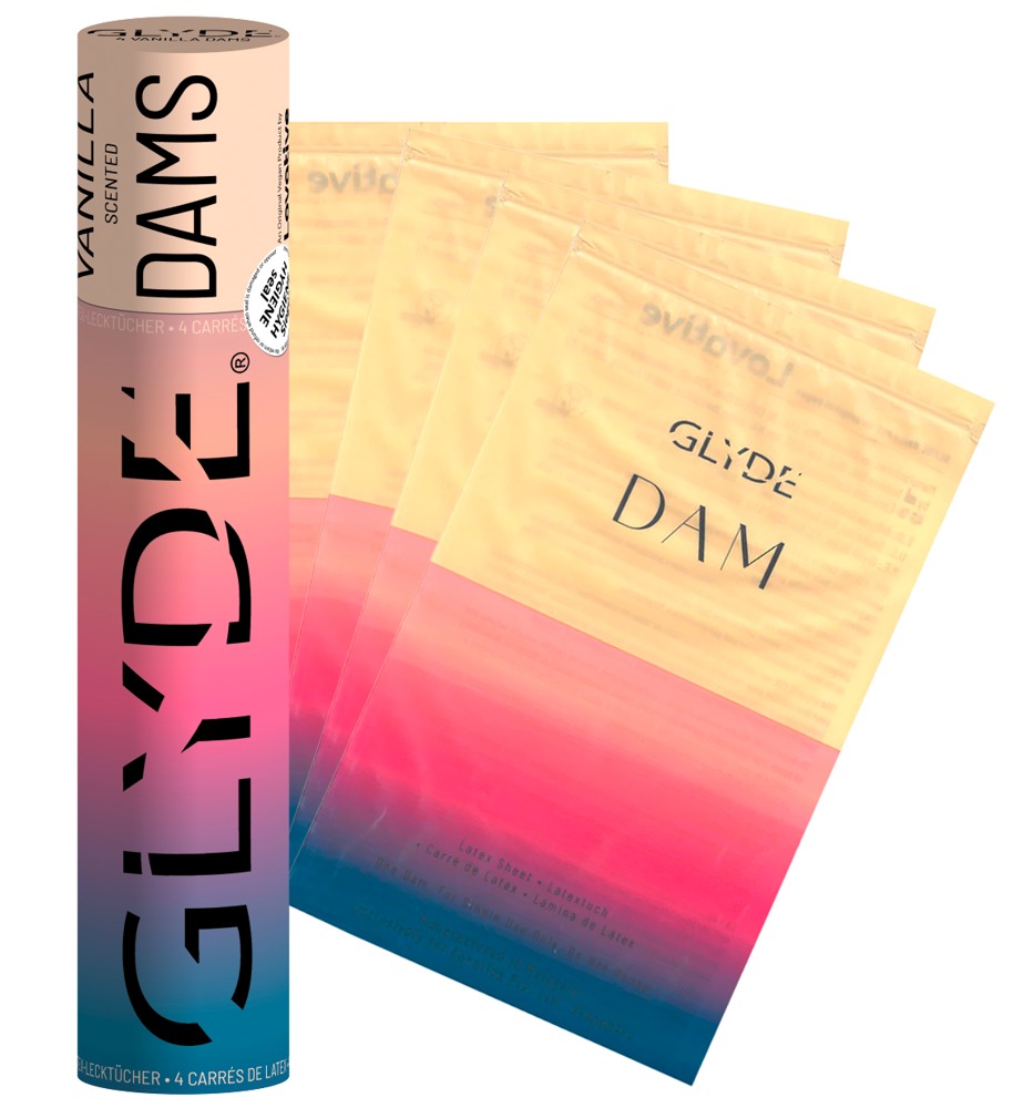 Lecktücher „GLYDE Dams Vanilla“, 4 Stück Drogerie online kaufen