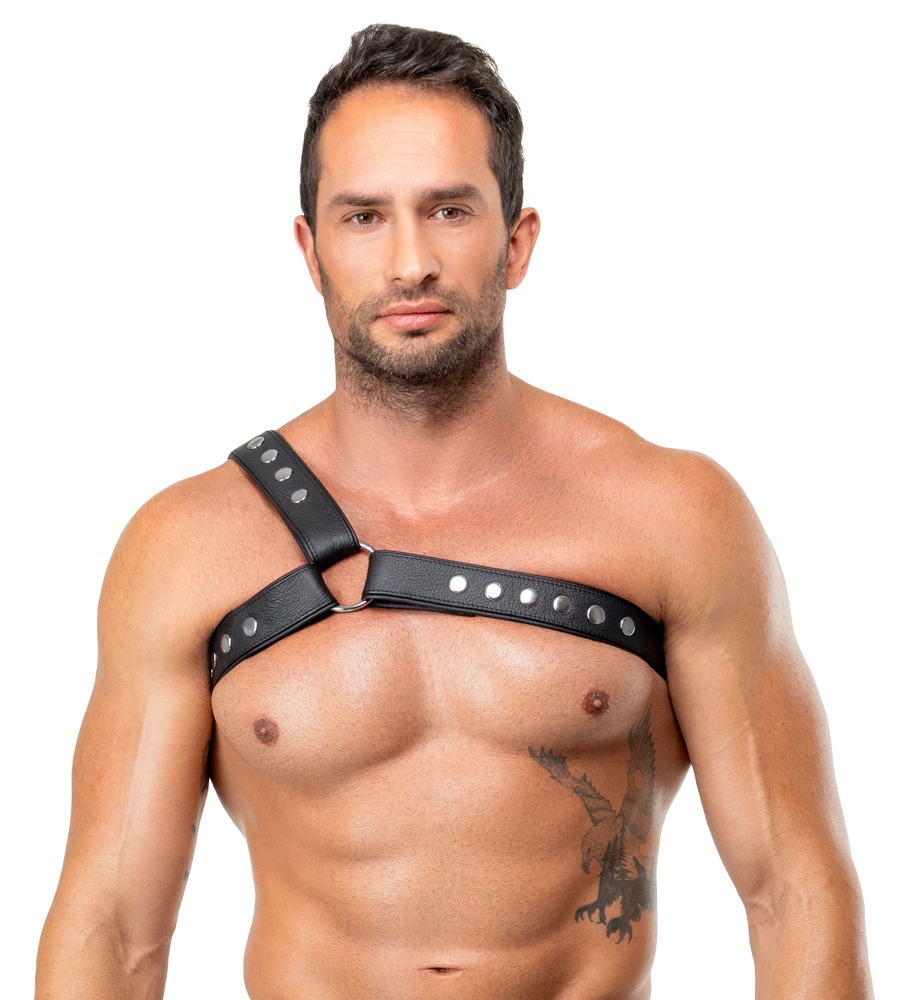 Leder-Brustharness, einseitig Dessous online kaufen Leder-Brustharness, einseitig Dessous online kaufen