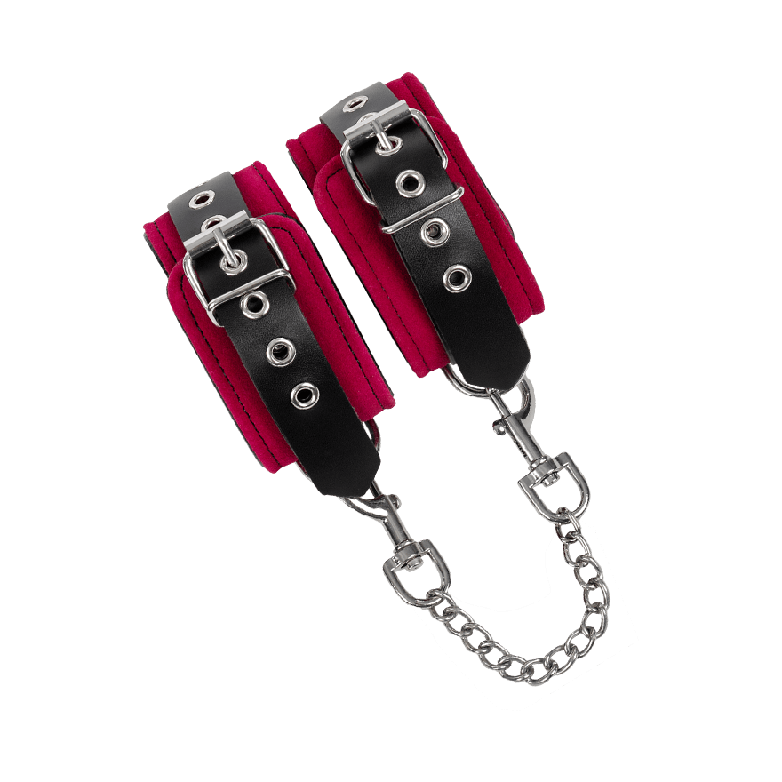 Leder-Fußfesseln mit Karabinern BDSM online kaufen Leder-Fußfesseln mit Karabinern BDSM online kaufen