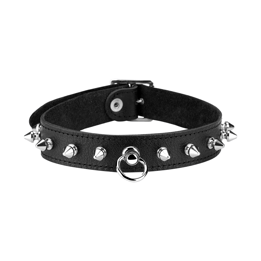 Leder-Halsband mit Killernieten BDSM online kaufen