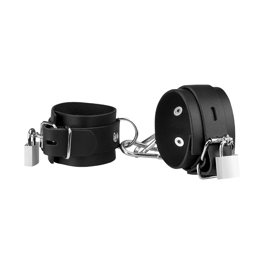 Leder-Handfesseln mit Schloss BDSM online kaufen