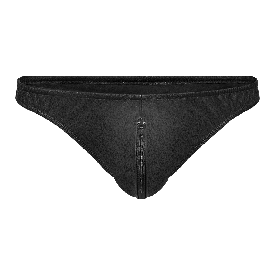 Leder-Slip mit Reißverschluss Dessous online kaufen Leder-Slip mit Reißverschluss Dessous online kaufen