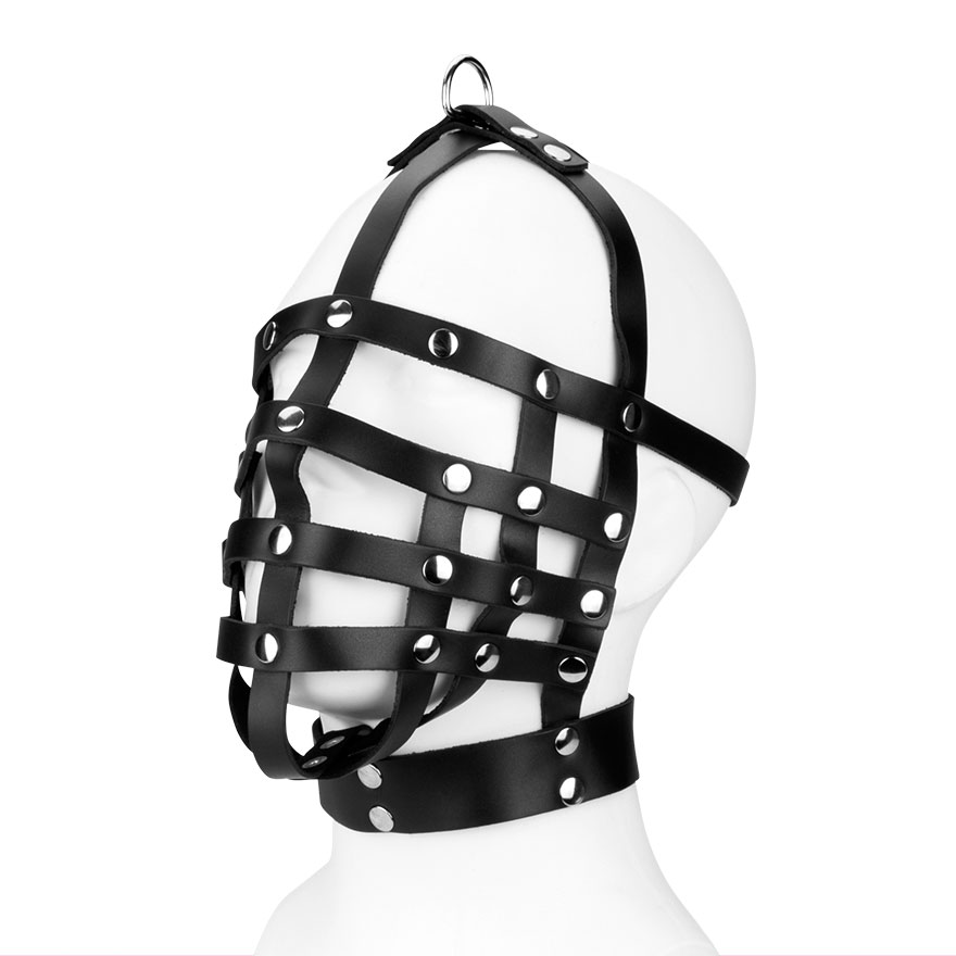 Lederriemen-Maske mit Aufhängung BDSM online kaufen Lederriemen-Maske mit Aufhängung BDSM online kaufen