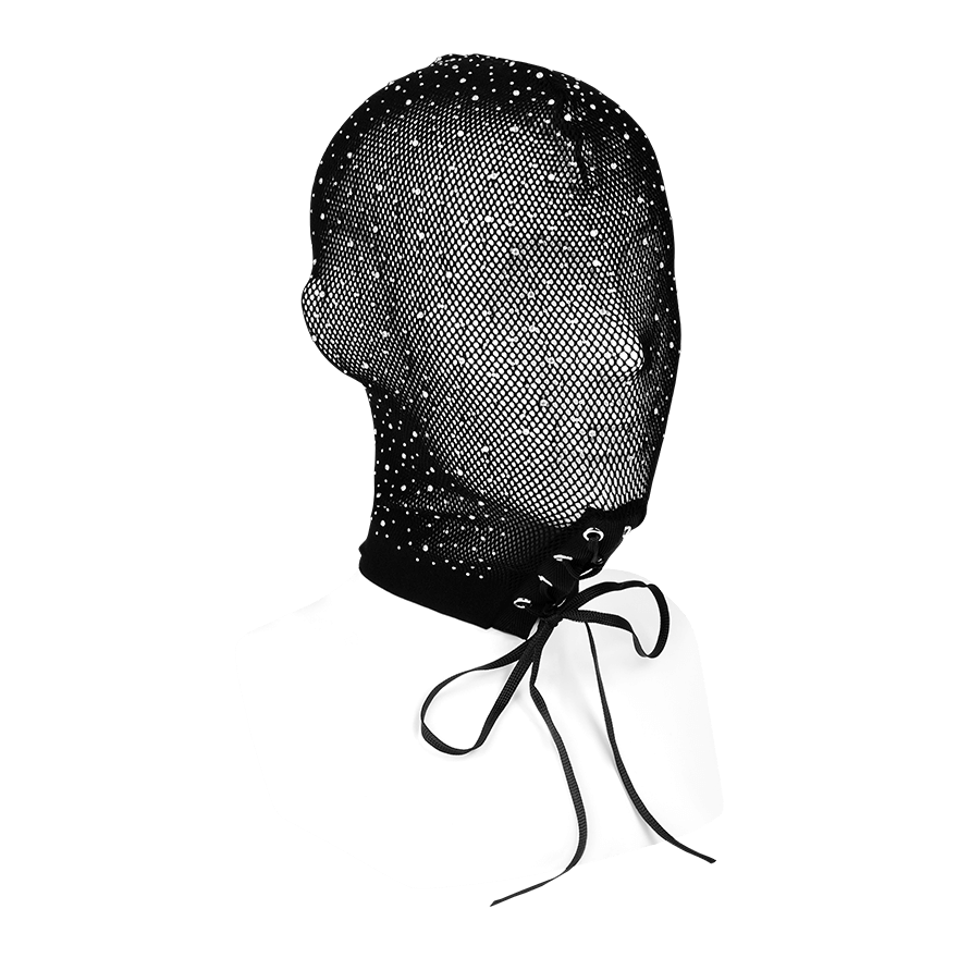 Luxuriöse Kopfmaske mit Strasssteinchen BDSM online kaufen