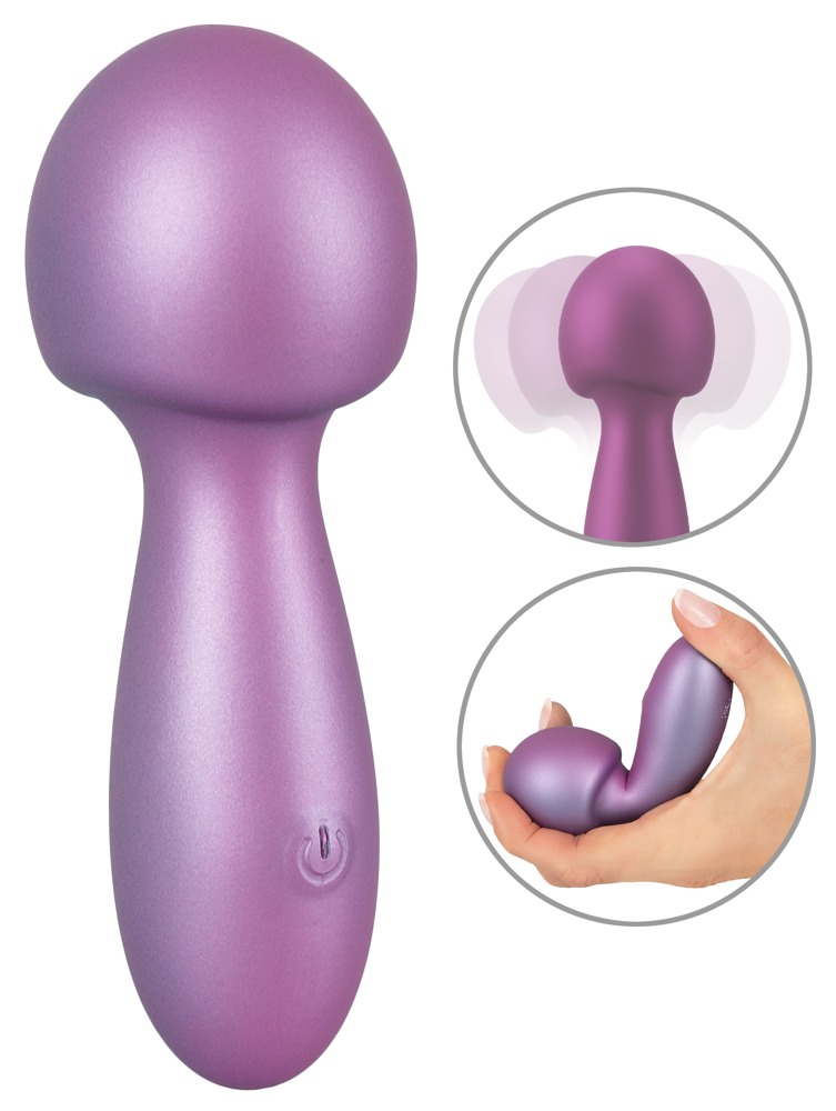Massagestab „Flexible Mini Wand“ im Metallic-Glossy-Look Sex-Spielzeuge online kaufen