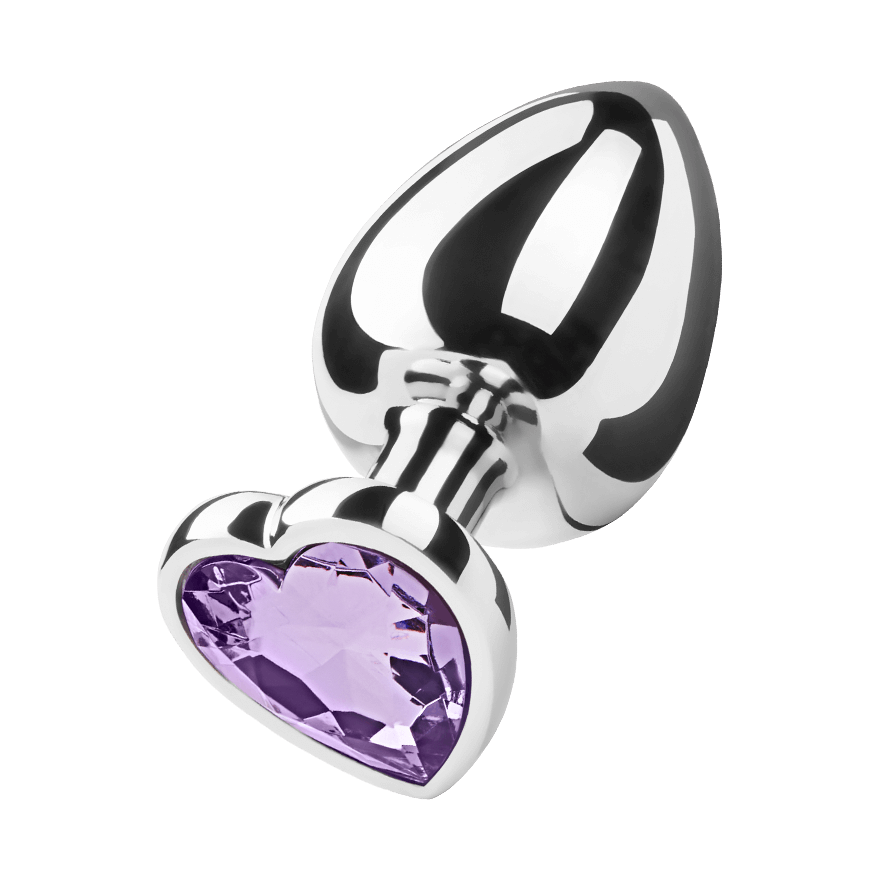 Metall-Analplug mit Kristall, 9,5 cm Sex-Spielzeuge online kaufen