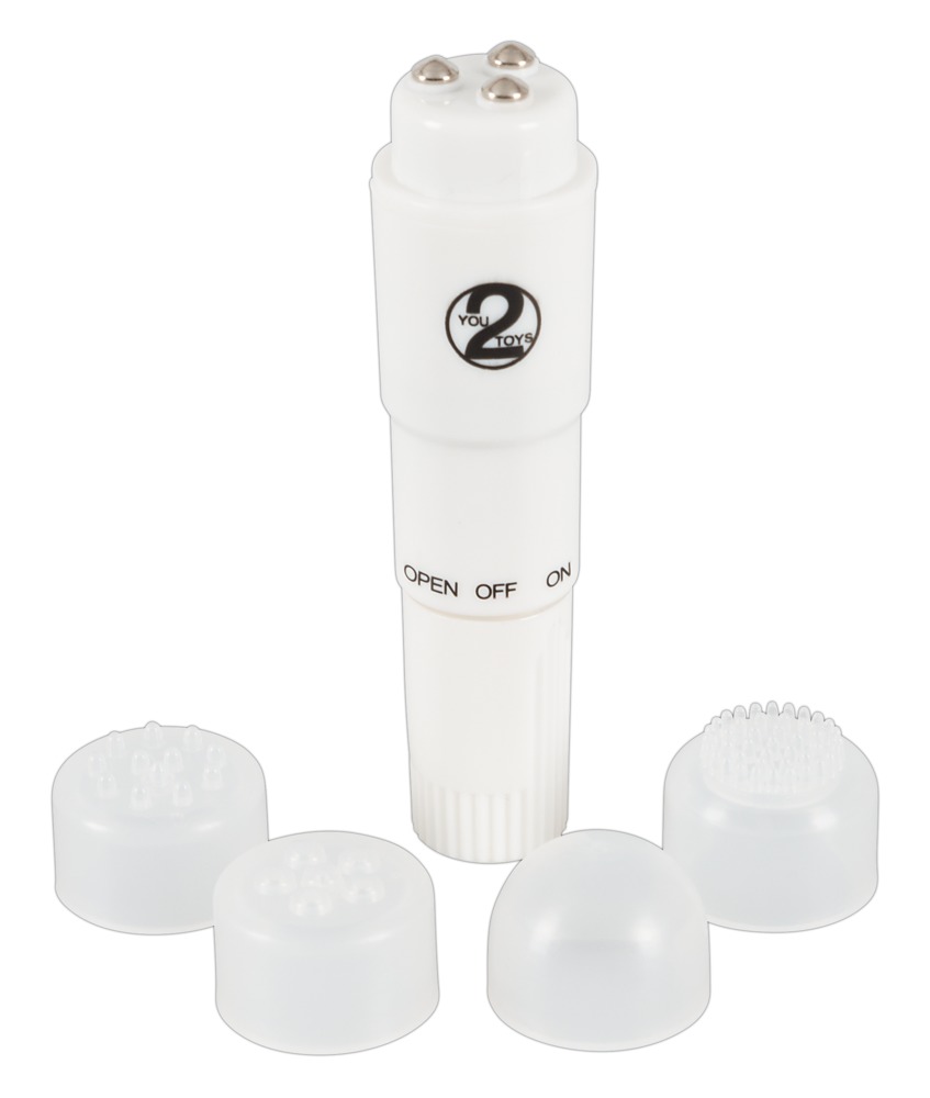 Minivibrator „Compact Pro“, 10 cm, mit 4 Stimulations-Aufsätzen Vibrator online kaufen