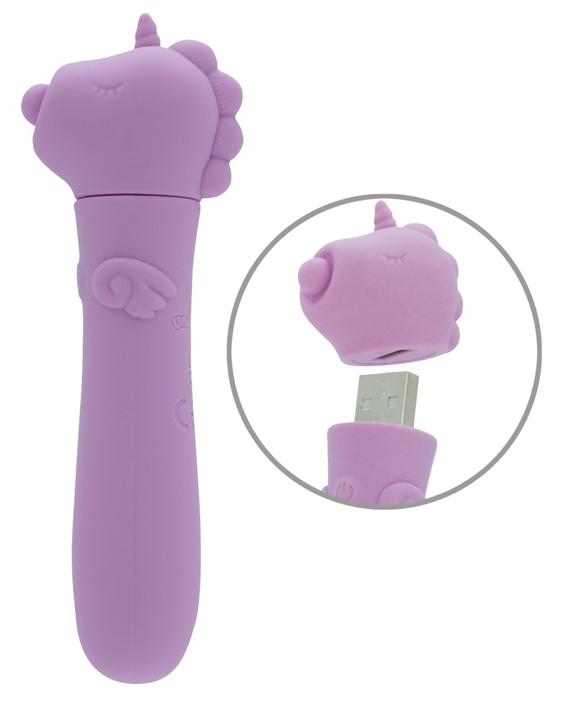 Minivibrator mit USB-Stecker unter’m Einhorn-Köpfchen Vibrator online kaufen