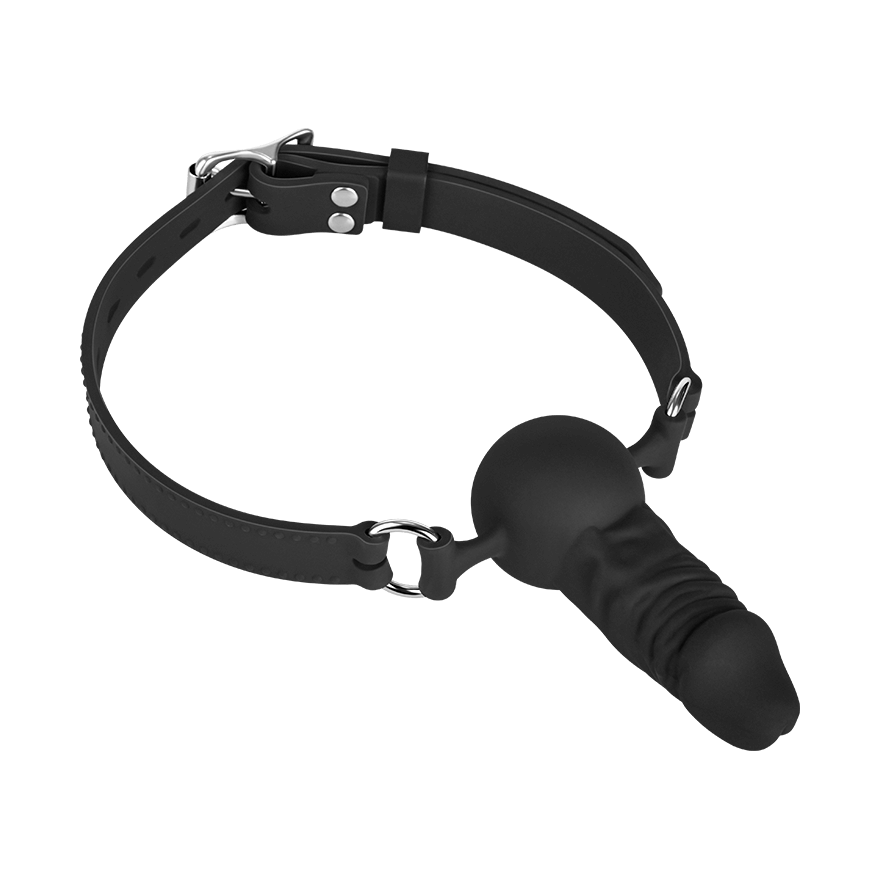 Mundknebel mit Dildo aus Silikon BDSM online kaufen