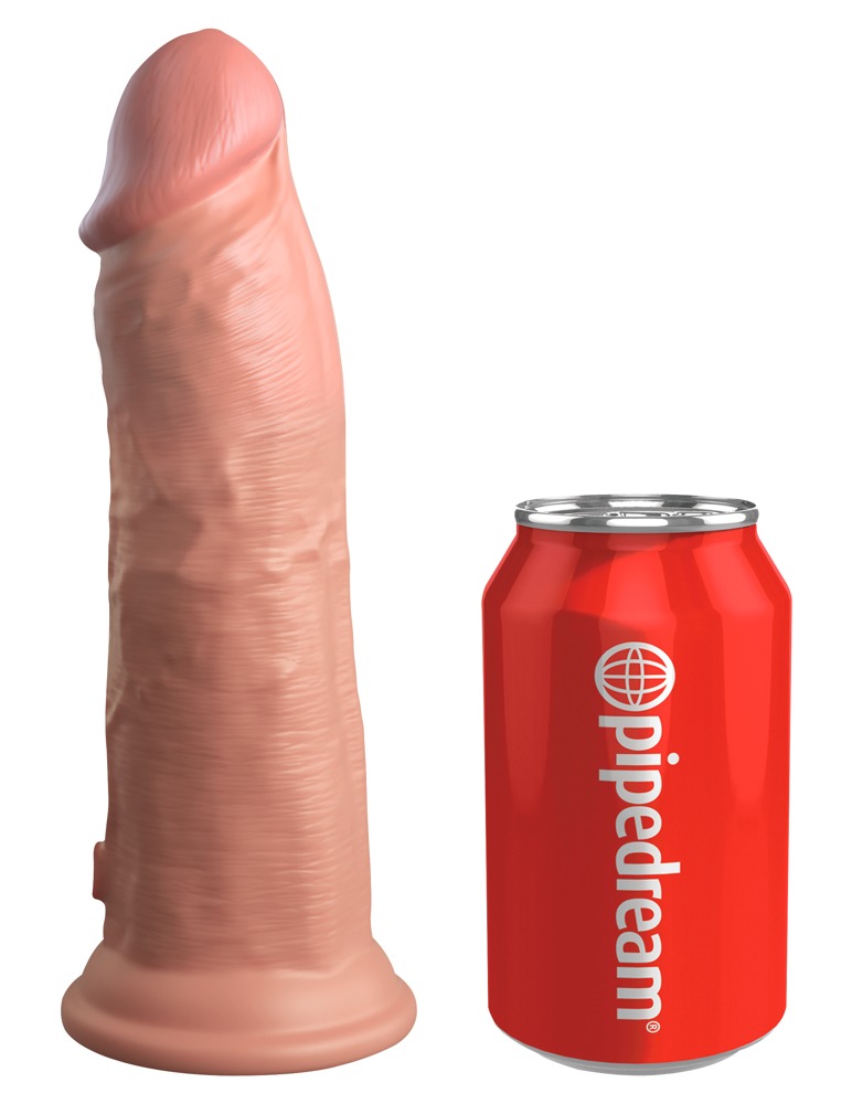 Naturvibrator „8“ Vibrating + Dual Density Silicone Cock“ mit extra starkem Saugfuß Vibrator online kaufen