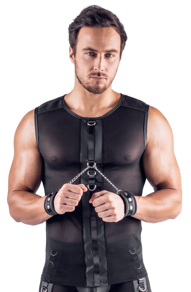 Netz-Shirt inklusive Soft-Handfesseln Dessous online kaufen