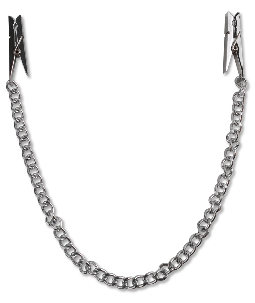 Nippelklammern „Nipple Chain Clips“, mit Metallkette, 29,2 cm Fetisch online kaufen Nippelklammern „Nipple Chain Clips“, mit Metallkette, 29,2 cm Fetisch online kaufen