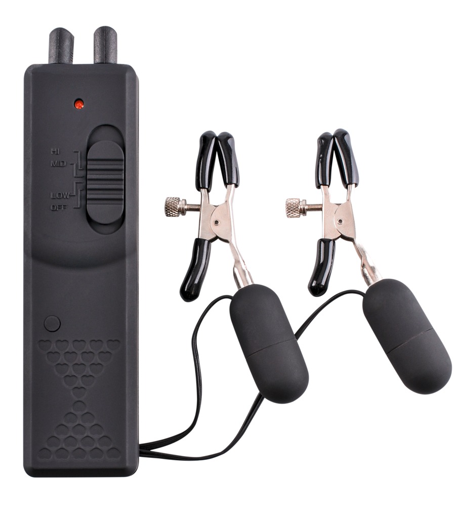 Nippelklammern „Vibrating Nipple Clamps“, 3 Vibrationsmodi Sex-Spielzeuge online kaufen