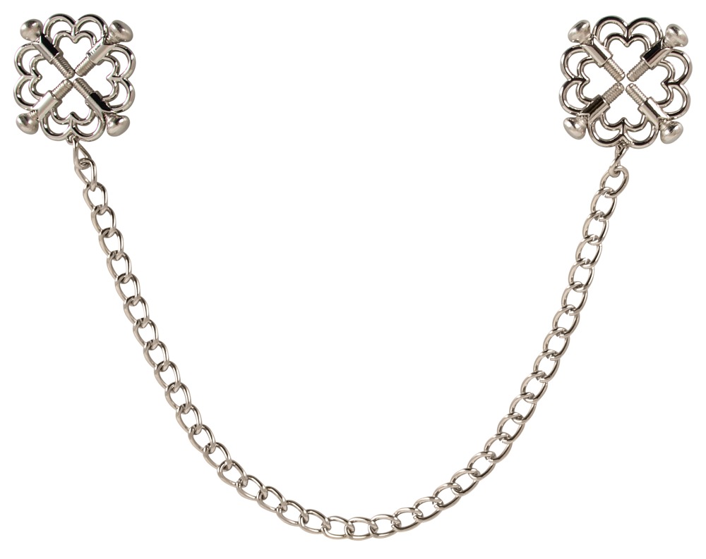 Nippelklemmen mit Kette, aus Edelstahl Fetisch online kaufen