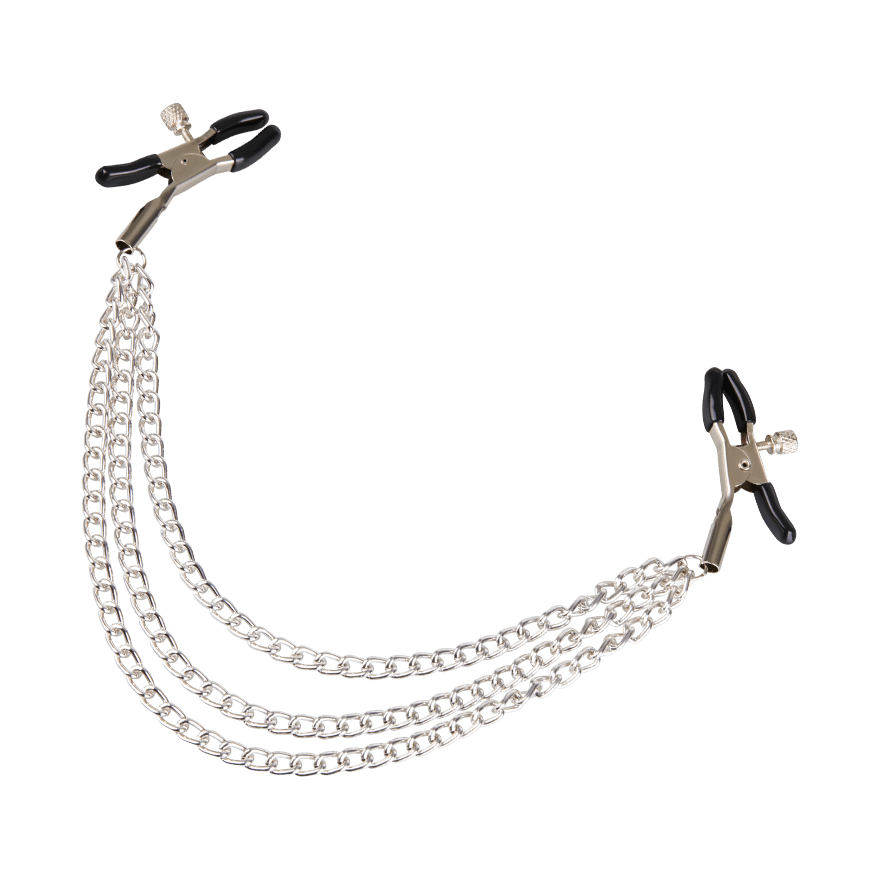 Nippelklemmen mit Triple-Kette BDSM online kaufen
