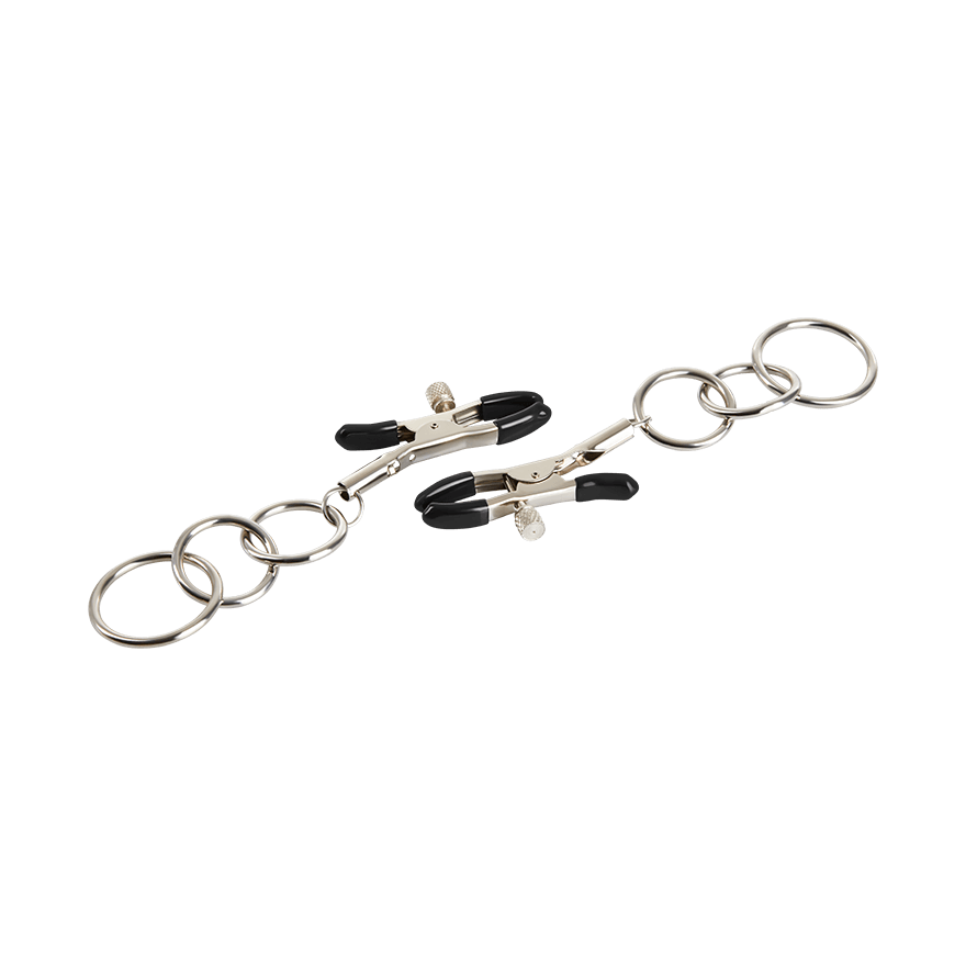 Nippelklemmen mit Triple-Ringen BDSM online kaufen