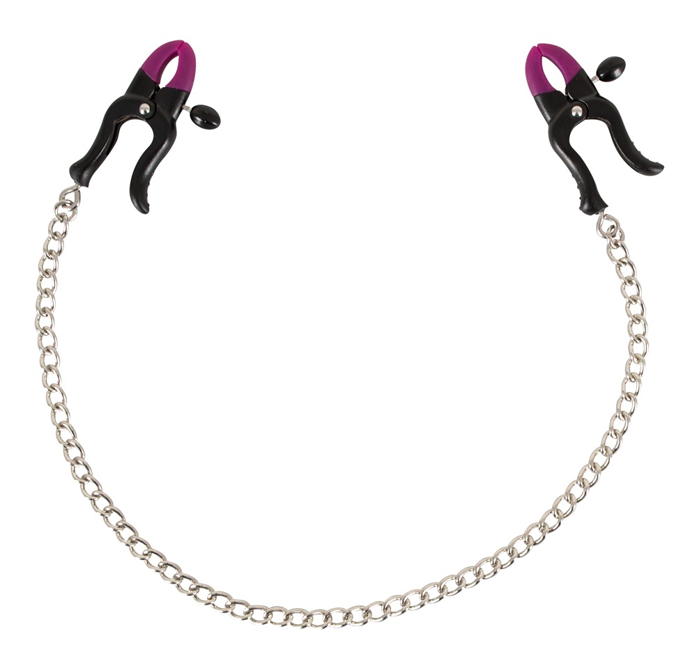 Nippelklemmen „Silicone Nipple Clamps“, verstellbar, mit Stahlkette Fetisch online kaufen Nippelklemmen „Silicone Nipple Clamps“, verstellbar, mit Stahlkette Fetisch online kaufen
