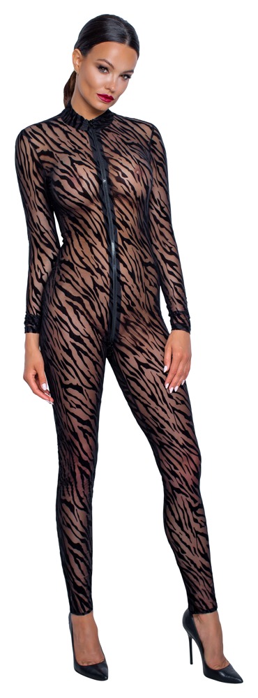 Overall aus elastischem Powernet, 3-Wege-Reißverschluss vom Hals bis über den Po Dessous online kaufen Overall aus elastischem Powernet, 3-Wege-Reißverschluss vom Hals bis über den Po Dessous online kaufen